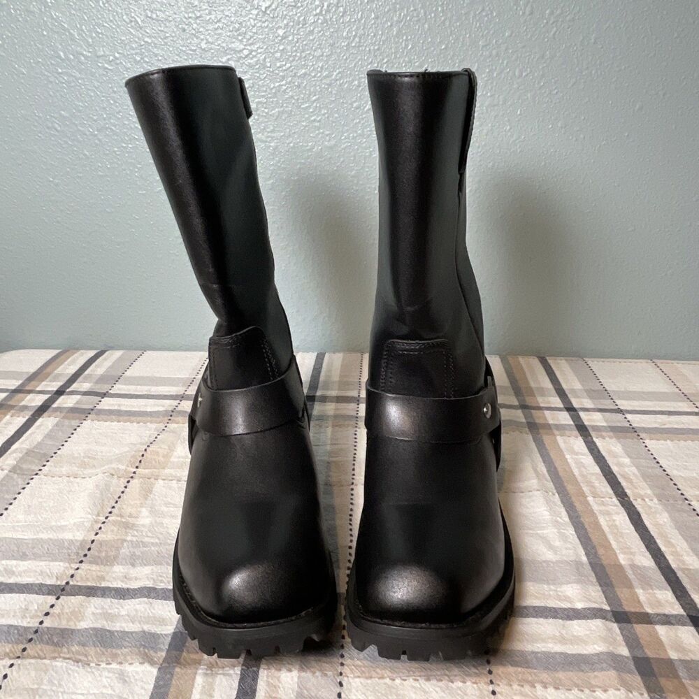 Men’s Motorcycle Tall Harness Boots Waterproof Black DA-BTM8006 Dream Apparel - Picture 3 of 10